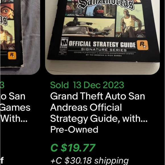 Grand Theft Auto San Andreas Official Strategy Guide / Sony Playstation 2 / 2004 - Picture 6 of 8